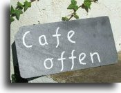 Cafe geöffnet